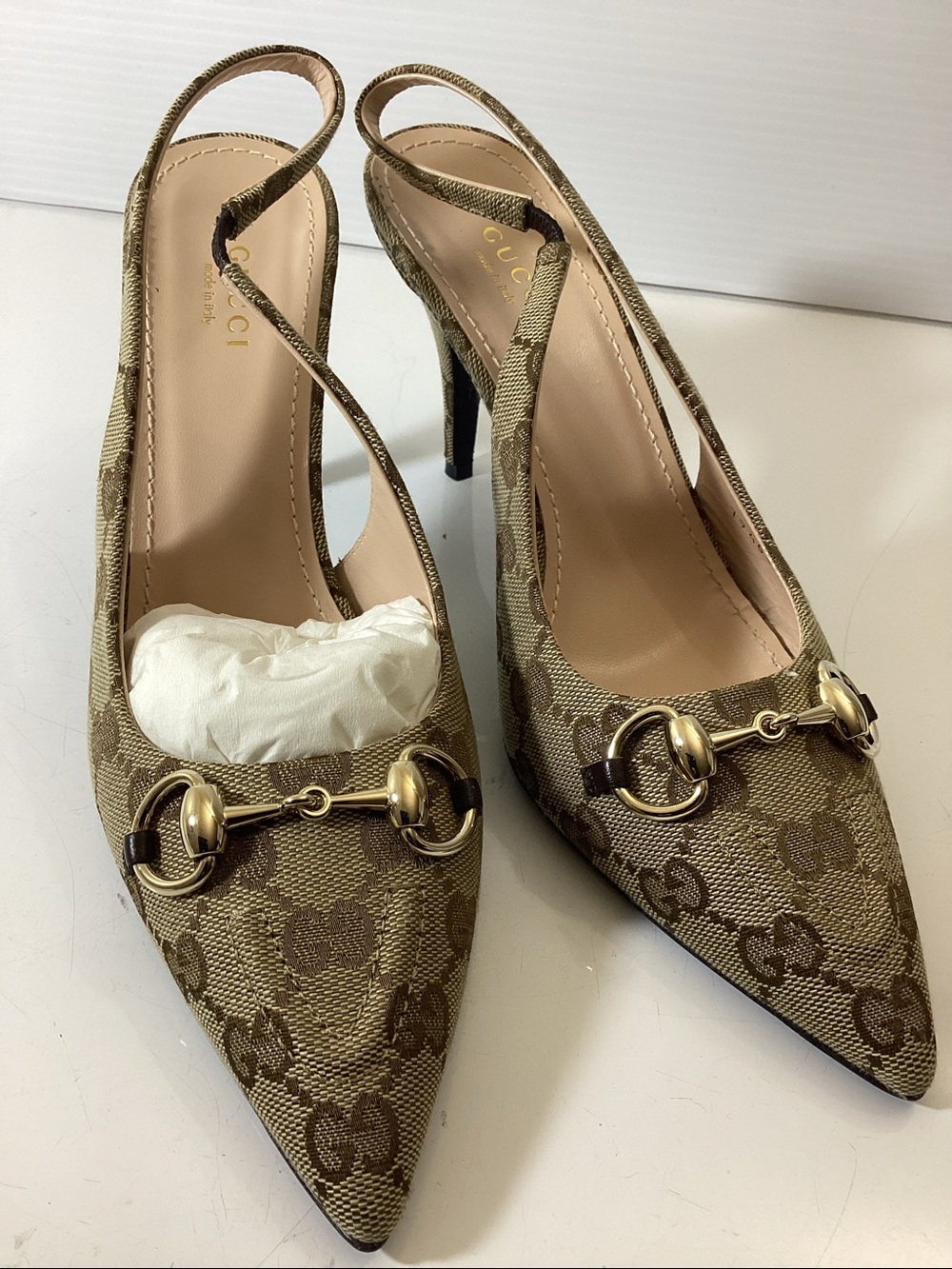 Gucci
Women's Horsebit Slingback Pumps - Picture 7 of 16